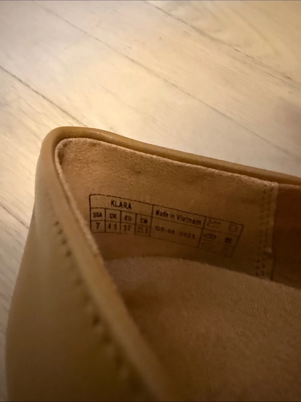 Vionic Klara Camel Leather Bow Ballet Flat 7 New